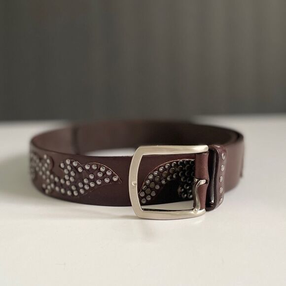XX Secolo studded leather belt main image 11